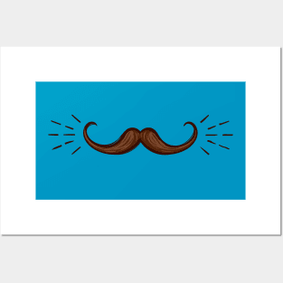 Call Me A Sir Mustache Ideology Handlebar Mustache Fathers Day Funny Dad Posters and Art